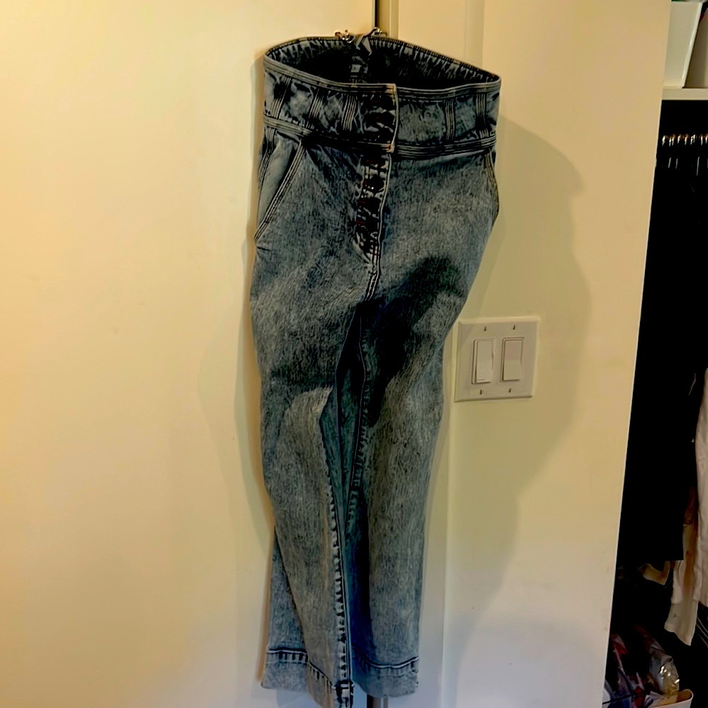 Ulla Johnson  Ellis Retro Button Fly High Rise Flare Bootcut Acid Wash Jeans